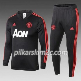 Manchester United Komplet Bluzy Treningowe Czarny 2018-2019